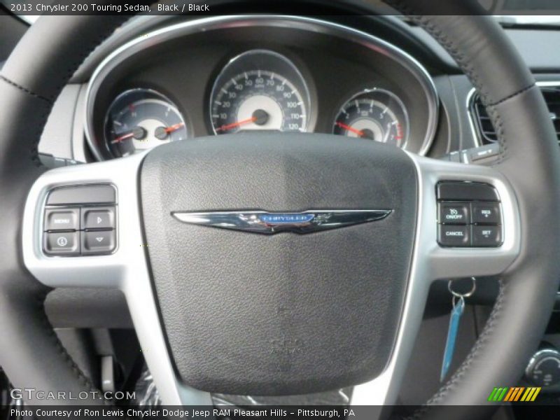 Black / Black 2013 Chrysler 200 Touring Sedan
