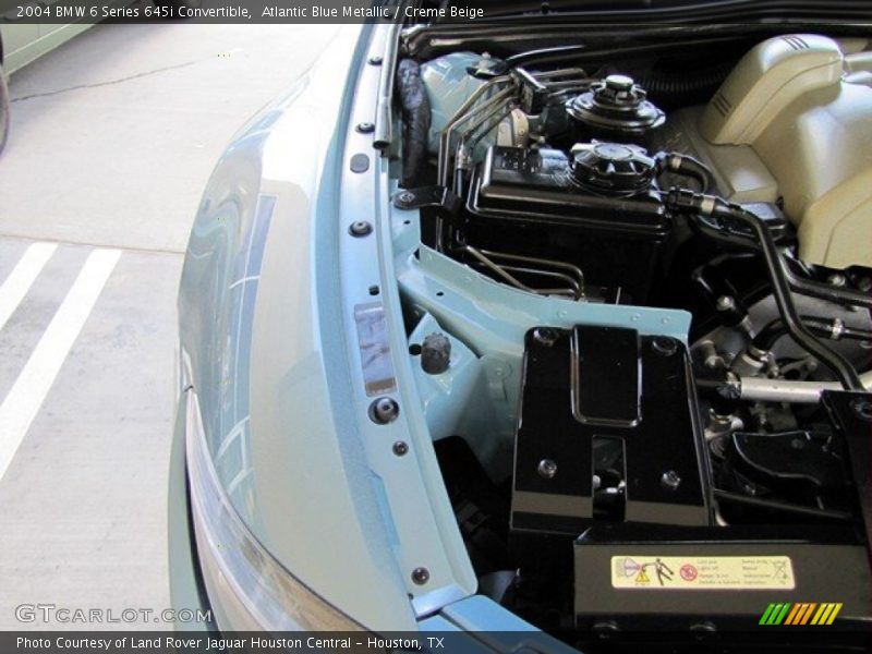 Atlantic Blue Metallic / Creme Beige 2004 BMW 6 Series 645i Convertible