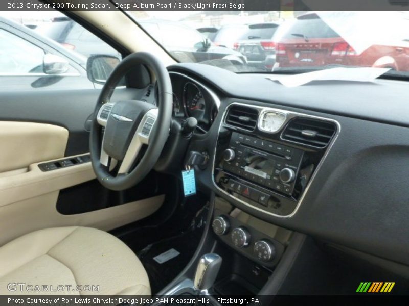 Deep Auburn Pearl / Black/Light Frost Beige 2013 Chrysler 200 Touring Sedan