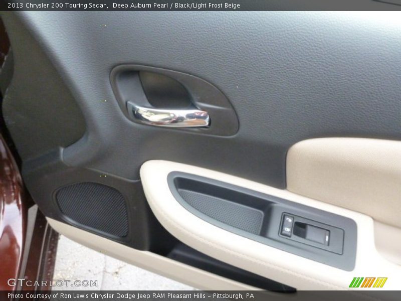 Deep Auburn Pearl / Black/Light Frost Beige 2013 Chrysler 200 Touring Sedan