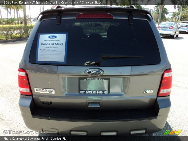 Sterling Grey Metallic / Charcoal Black 2011 Ford Escape XLT Sport V6