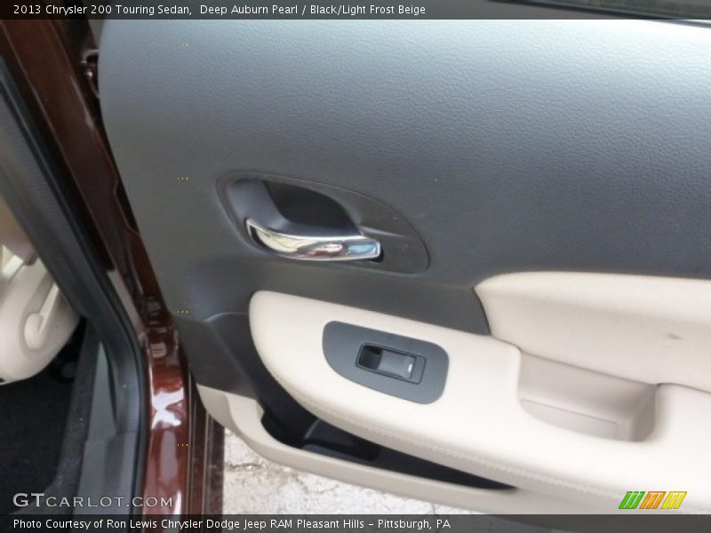 Deep Auburn Pearl / Black/Light Frost Beige 2013 Chrysler 200 Touring Sedan