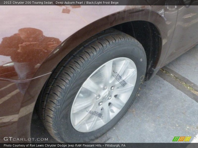 Deep Auburn Pearl / Black/Light Frost Beige 2013 Chrysler 200 Touring Sedan