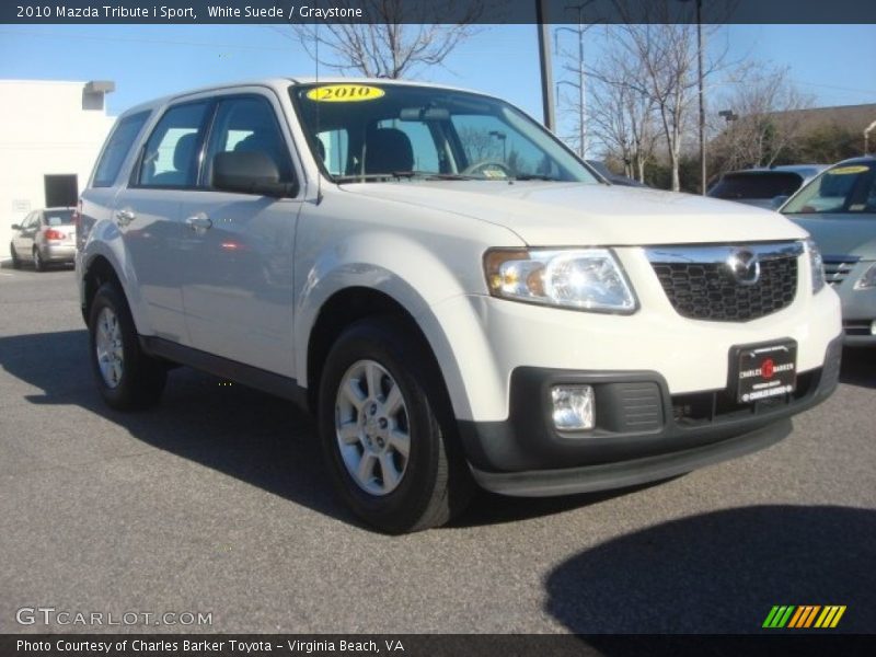 White Suede / Graystone 2010 Mazda Tribute i Sport