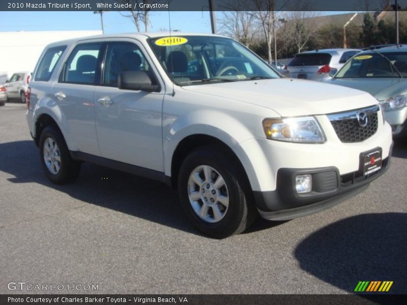 White Suede / Graystone 2010 Mazda Tribute i Sport