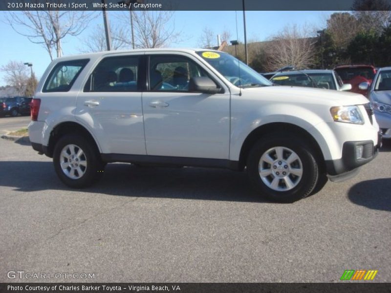 White Suede / Graystone 2010 Mazda Tribute i Sport