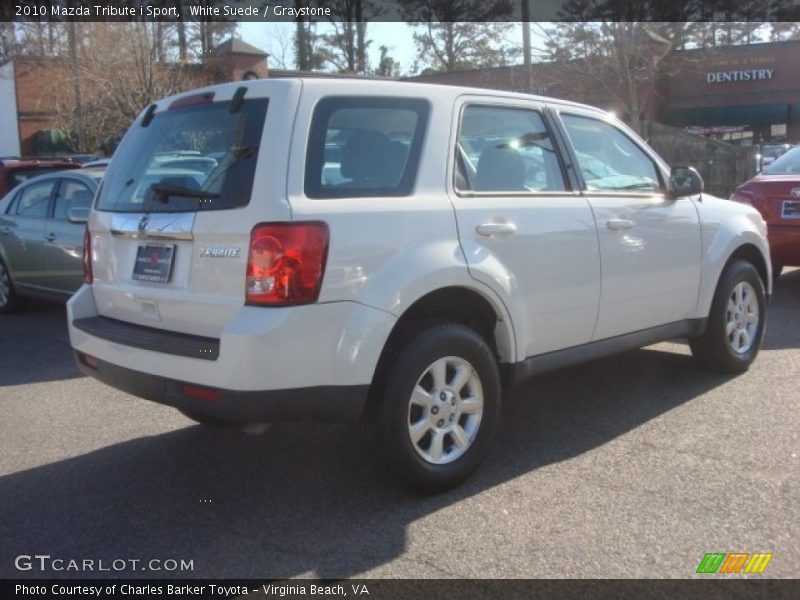 White Suede / Graystone 2010 Mazda Tribute i Sport