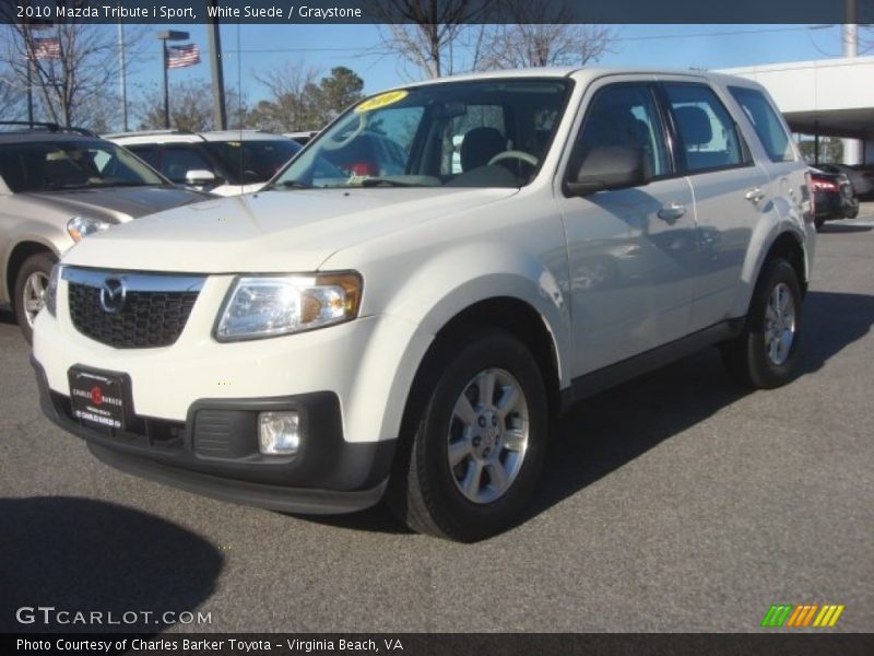 White Suede / Graystone 2010 Mazda Tribute i Sport