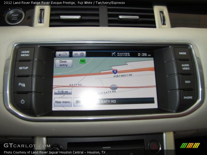 Navigation of 2012 Range Rover Evoque Prestige