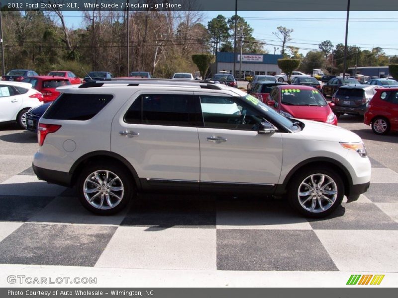White Suede / Medium Light Stone 2012 Ford Explorer XLT