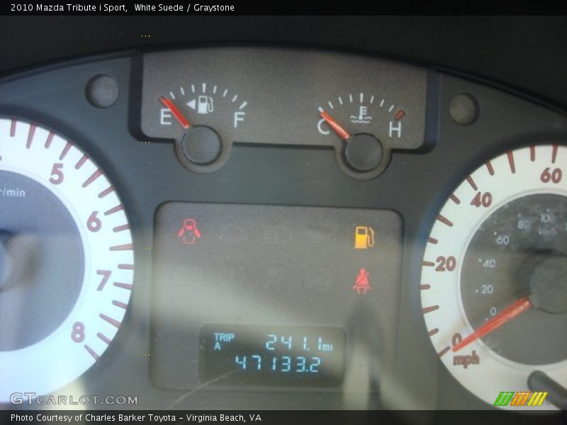 White Suede / Graystone 2010 Mazda Tribute i Sport