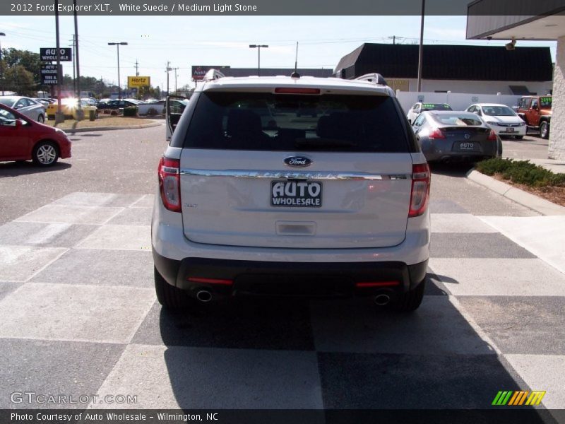 White Suede / Medium Light Stone 2012 Ford Explorer XLT