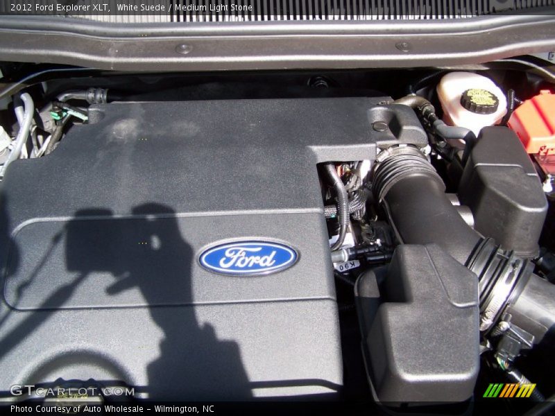 White Suede / Medium Light Stone 2012 Ford Explorer XLT
