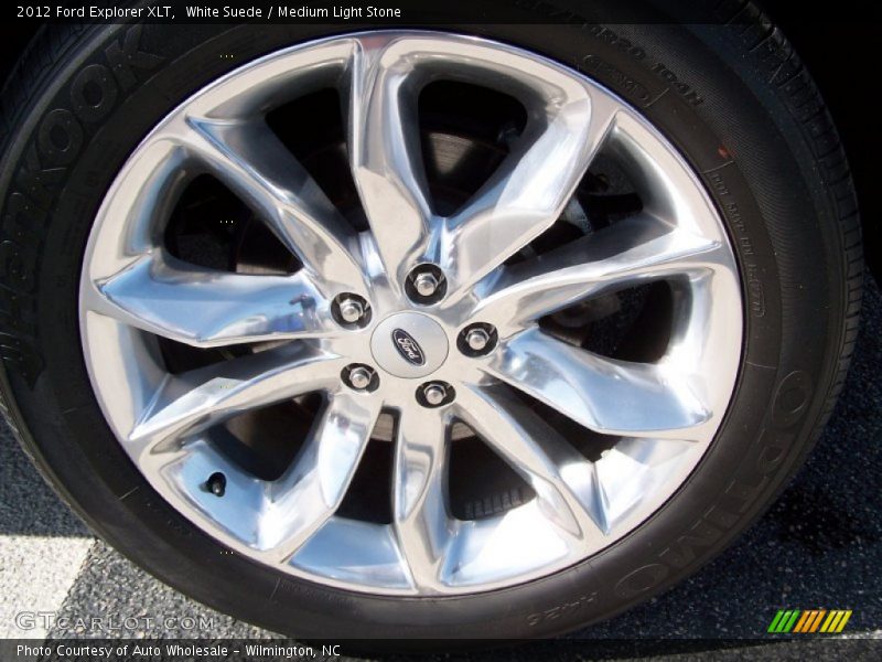 White Suede / Medium Light Stone 2012 Ford Explorer XLT