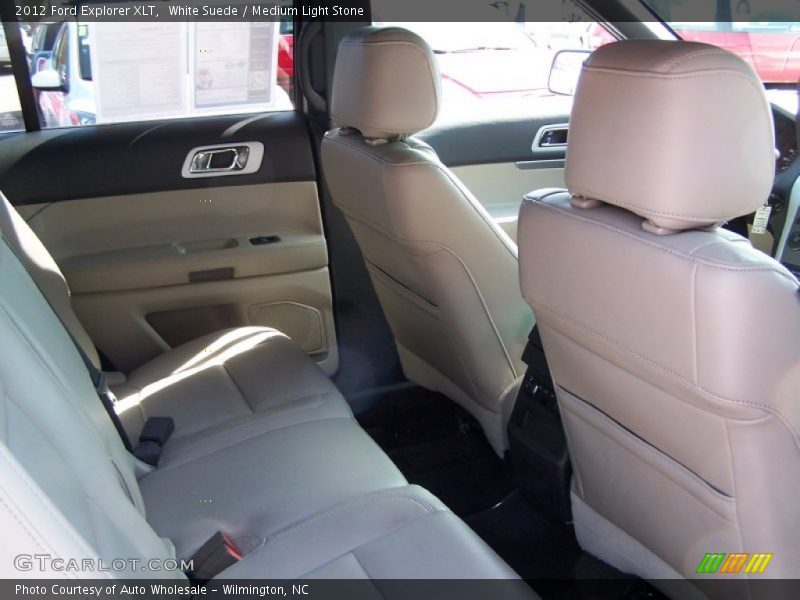 White Suede / Medium Light Stone 2012 Ford Explorer XLT