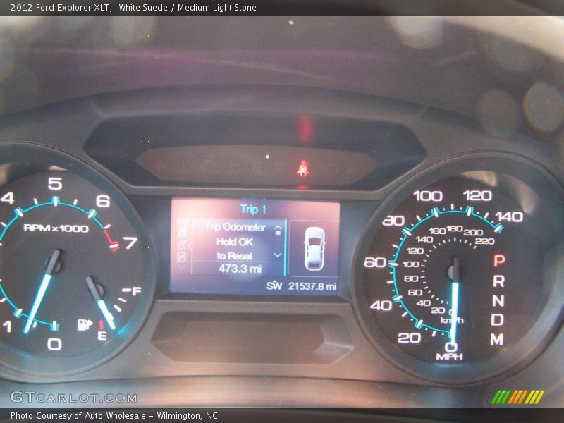 White Suede / Medium Light Stone 2012 Ford Explorer XLT