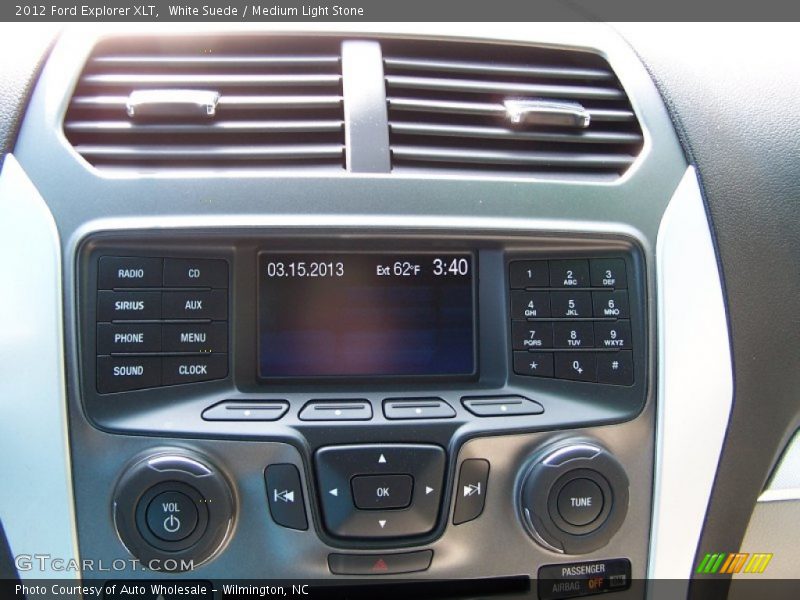 White Suede / Medium Light Stone 2012 Ford Explorer XLT