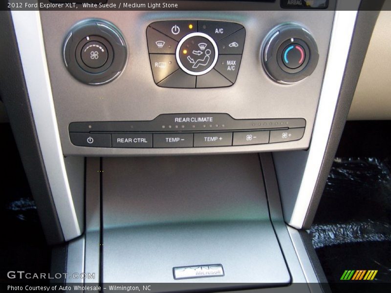 White Suede / Medium Light Stone 2012 Ford Explorer XLT