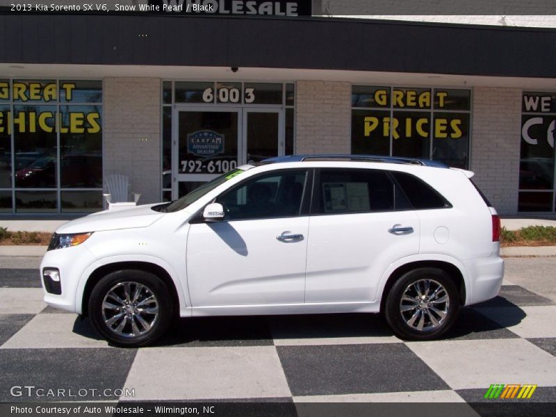 Snow White Pearl / Black 2013 Kia Sorento SX V6