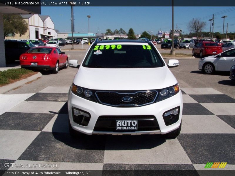 Snow White Pearl / Black 2013 Kia Sorento SX V6