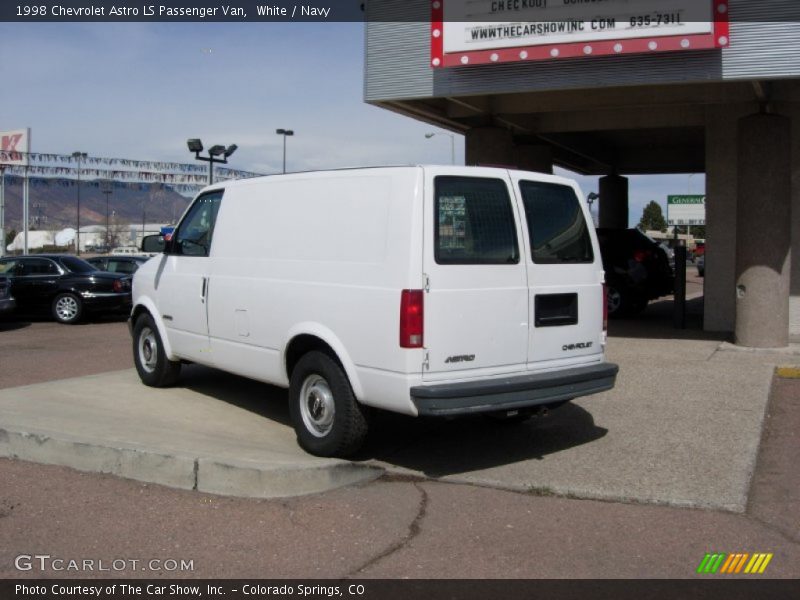 White / Navy 1998 Chevrolet Astro LS Passenger Van
