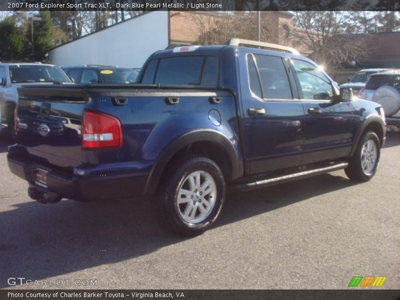 Dark Blue Pearl Metallic / Light Stone 2007 Ford Explorer Sport Trac XLT