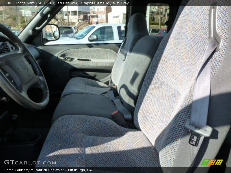 Graphite Metallic / Mist Gray 2002 Dodge Ram 2500 SLT Quad Cab 4x4