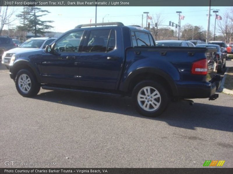 Dark Blue Pearl Metallic / Light Stone 2007 Ford Explorer Sport Trac XLT