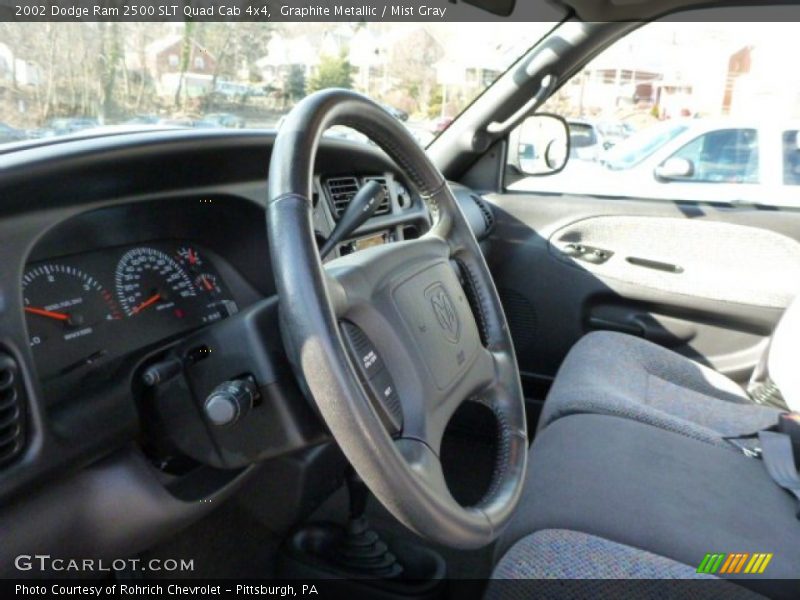 Graphite Metallic / Mist Gray 2002 Dodge Ram 2500 SLT Quad Cab 4x4