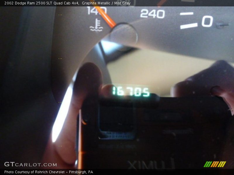 Graphite Metallic / Mist Gray 2002 Dodge Ram 2500 SLT Quad Cab 4x4