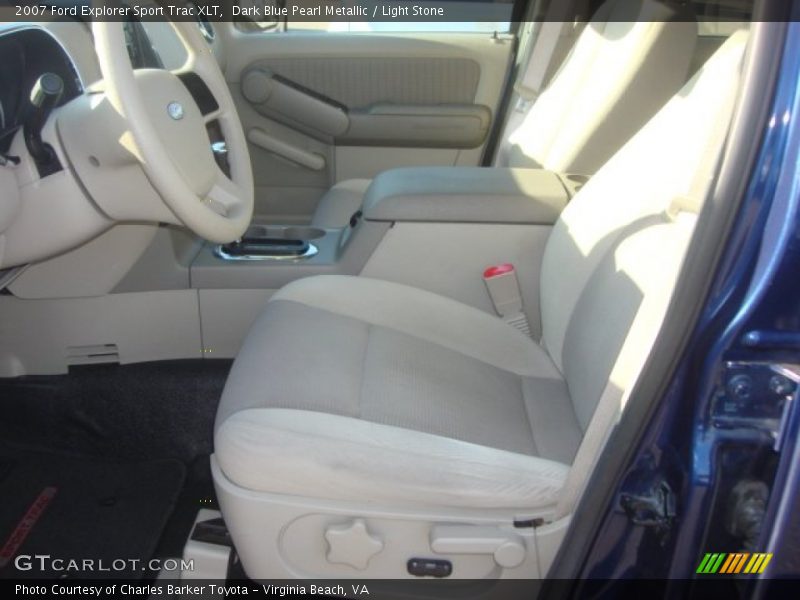 Dark Blue Pearl Metallic / Light Stone 2007 Ford Explorer Sport Trac XLT