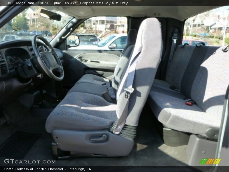  2002 Ram 2500 SLT Quad Cab 4x4 Mist Gray Interior