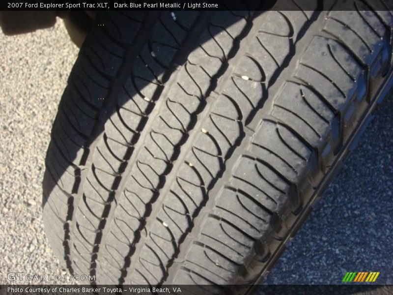 Dark Blue Pearl Metallic / Light Stone 2007 Ford Explorer Sport Trac XLT