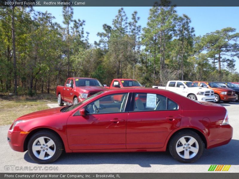 Redfire Metallic / Camel 2009 Ford Fusion SE