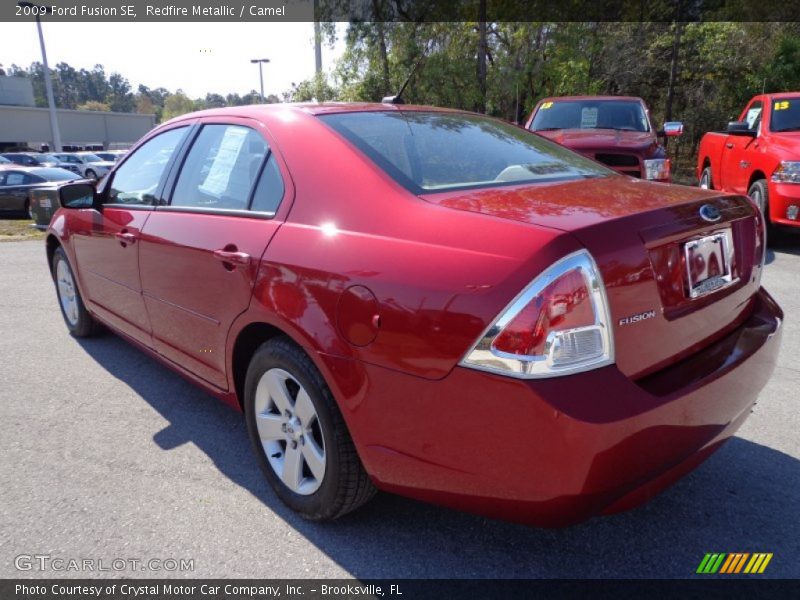 Redfire Metallic / Camel 2009 Ford Fusion SE
