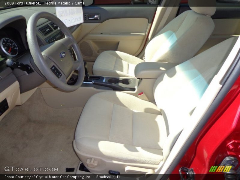 Redfire Metallic / Camel 2009 Ford Fusion SE