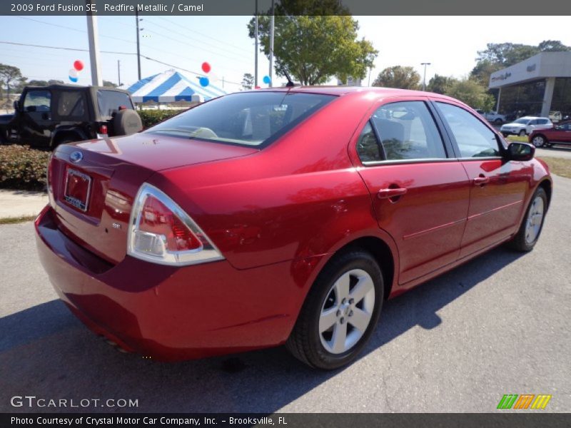 Redfire Metallic / Camel 2009 Ford Fusion SE