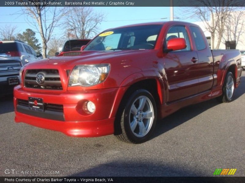 Barcelona Red Metallic / Graphite Gray 2009 Toyota Tacoma X-Runner