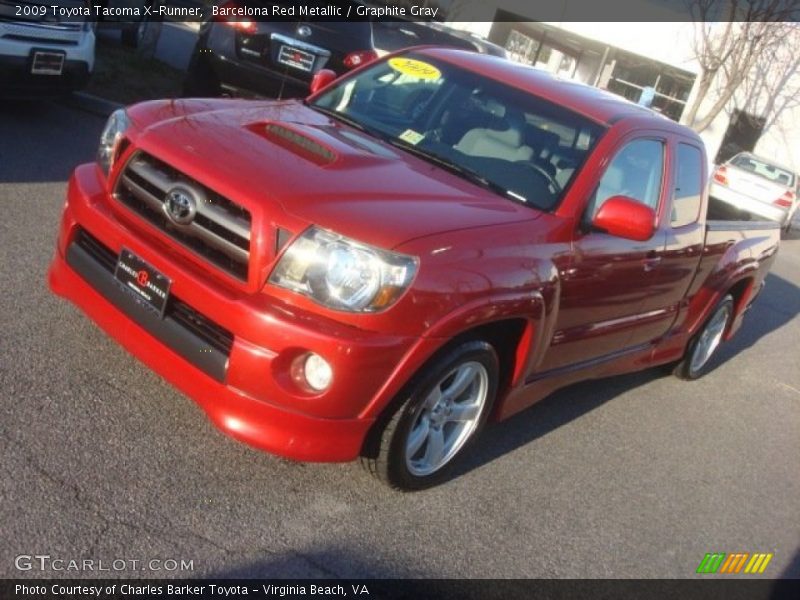 Barcelona Red Metallic / Graphite Gray 2009 Toyota Tacoma X-Runner