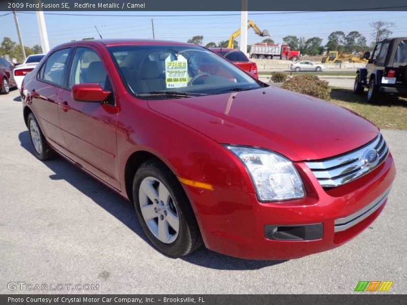 Redfire Metallic / Camel 2009 Ford Fusion SE