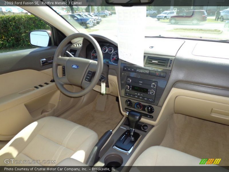 Redfire Metallic / Camel 2009 Ford Fusion SE