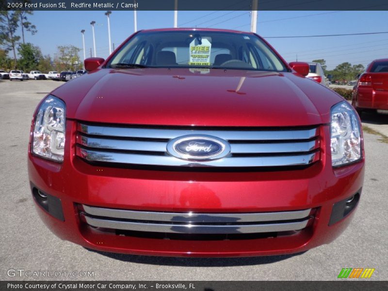 Redfire Metallic / Camel 2009 Ford Fusion SE