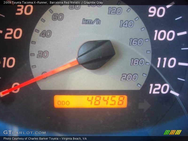 Barcelona Red Metallic / Graphite Gray 2009 Toyota Tacoma X-Runner