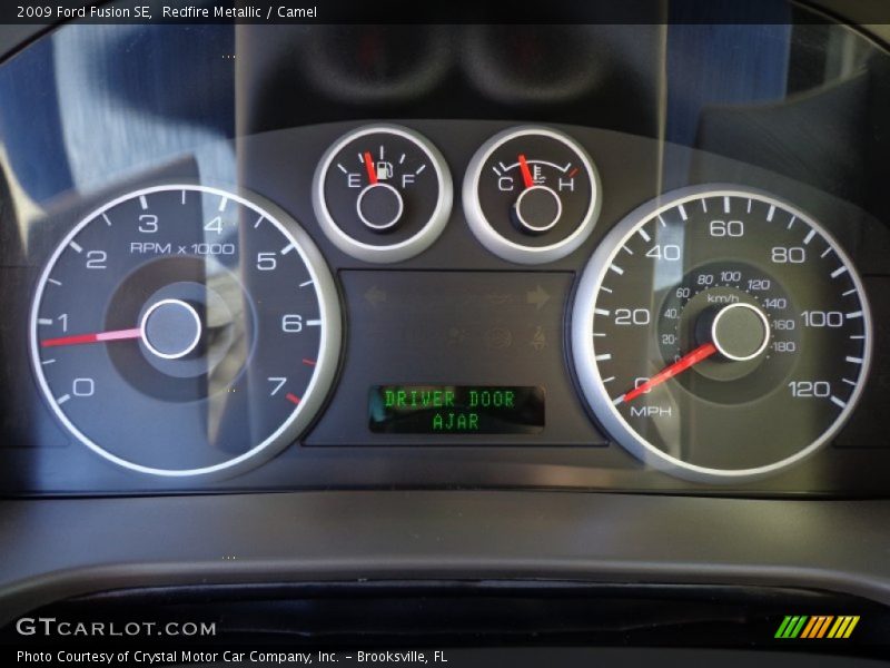 Redfire Metallic / Camel 2009 Ford Fusion SE