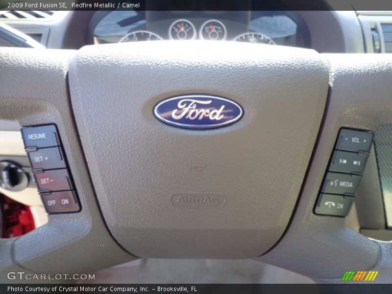 Redfire Metallic / Camel 2009 Ford Fusion SE