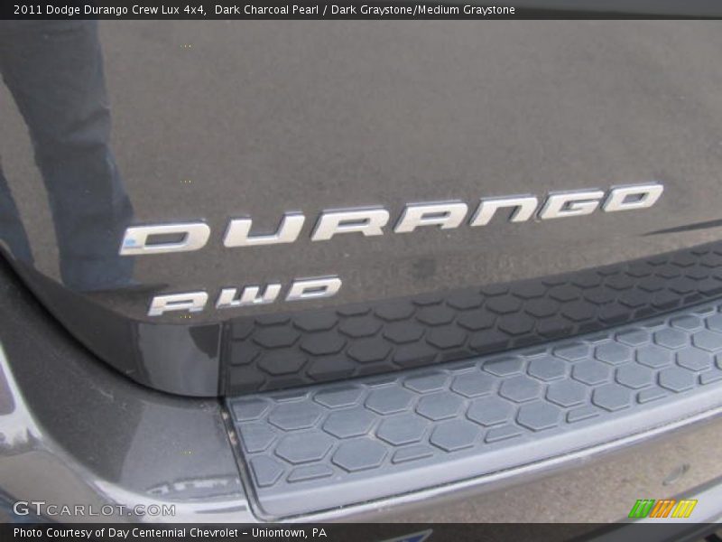 Dark Charcoal Pearl / Dark Graystone/Medium Graystone 2011 Dodge Durango Crew Lux 4x4