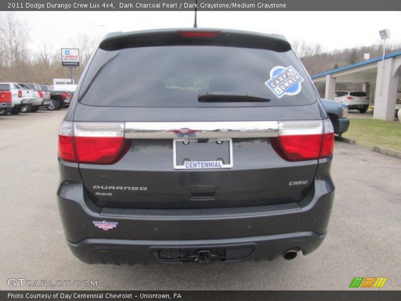 Dark Charcoal Pearl / Dark Graystone/Medium Graystone 2011 Dodge Durango Crew Lux 4x4