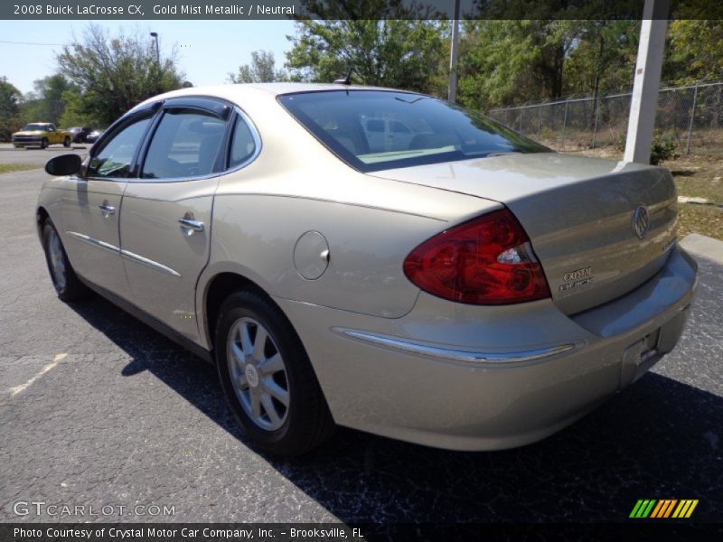 Gold Mist Metallic / Neutral 2008 Buick LaCrosse CX