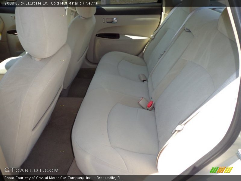 Gold Mist Metallic / Neutral 2008 Buick LaCrosse CX