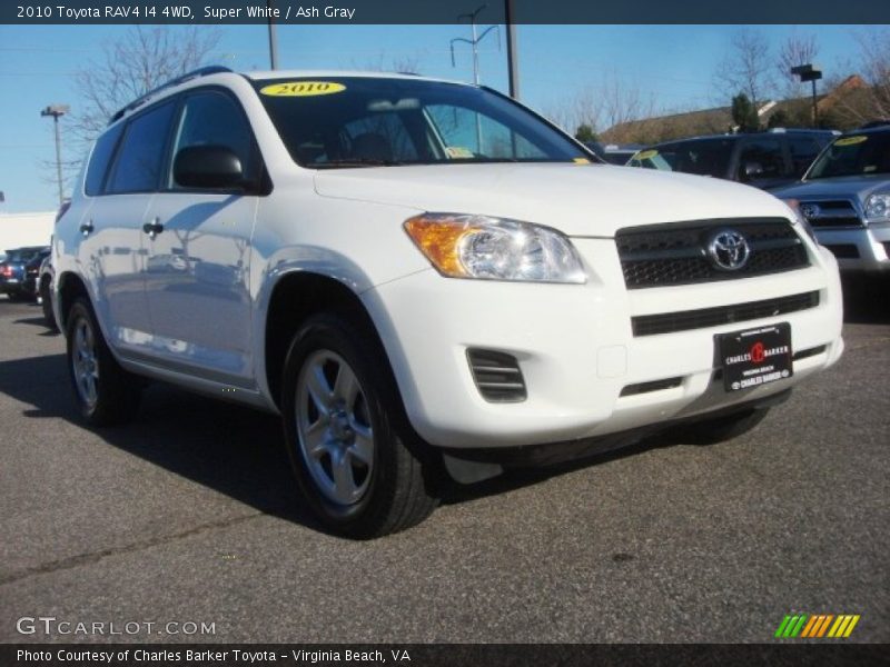 Super White / Ash Gray 2010 Toyota RAV4 I4 4WD